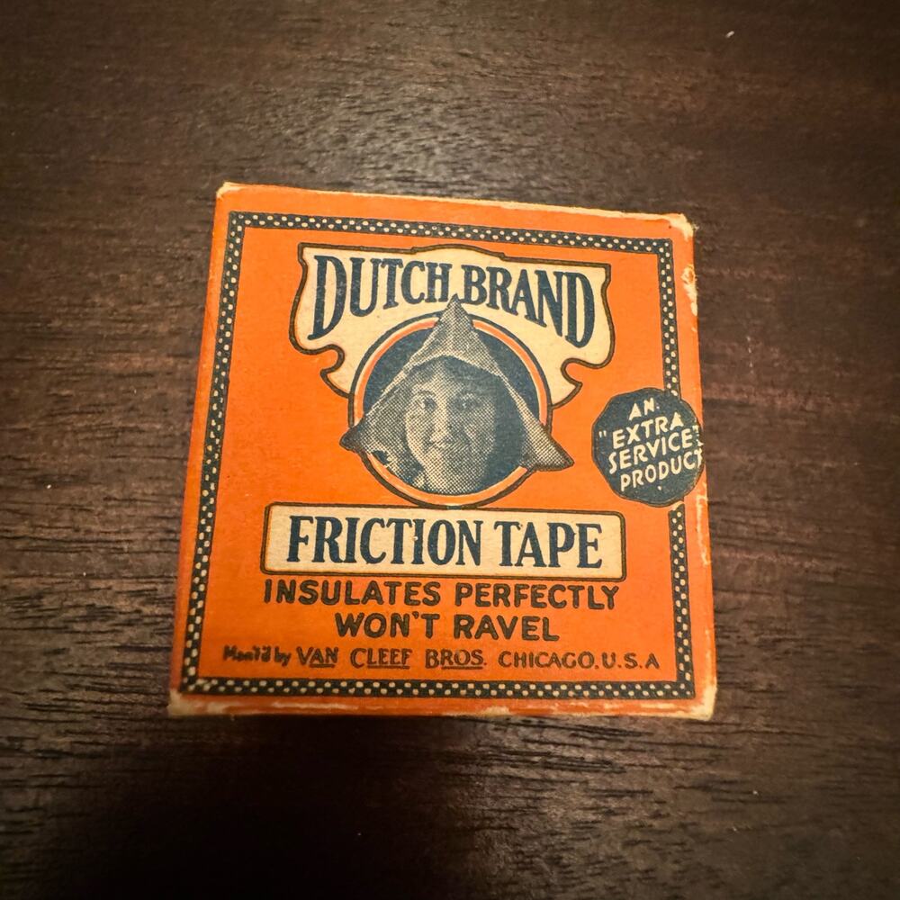 Dutch Brand Friction Tape Chicago Illinois 1920s Advertisement VTG Used